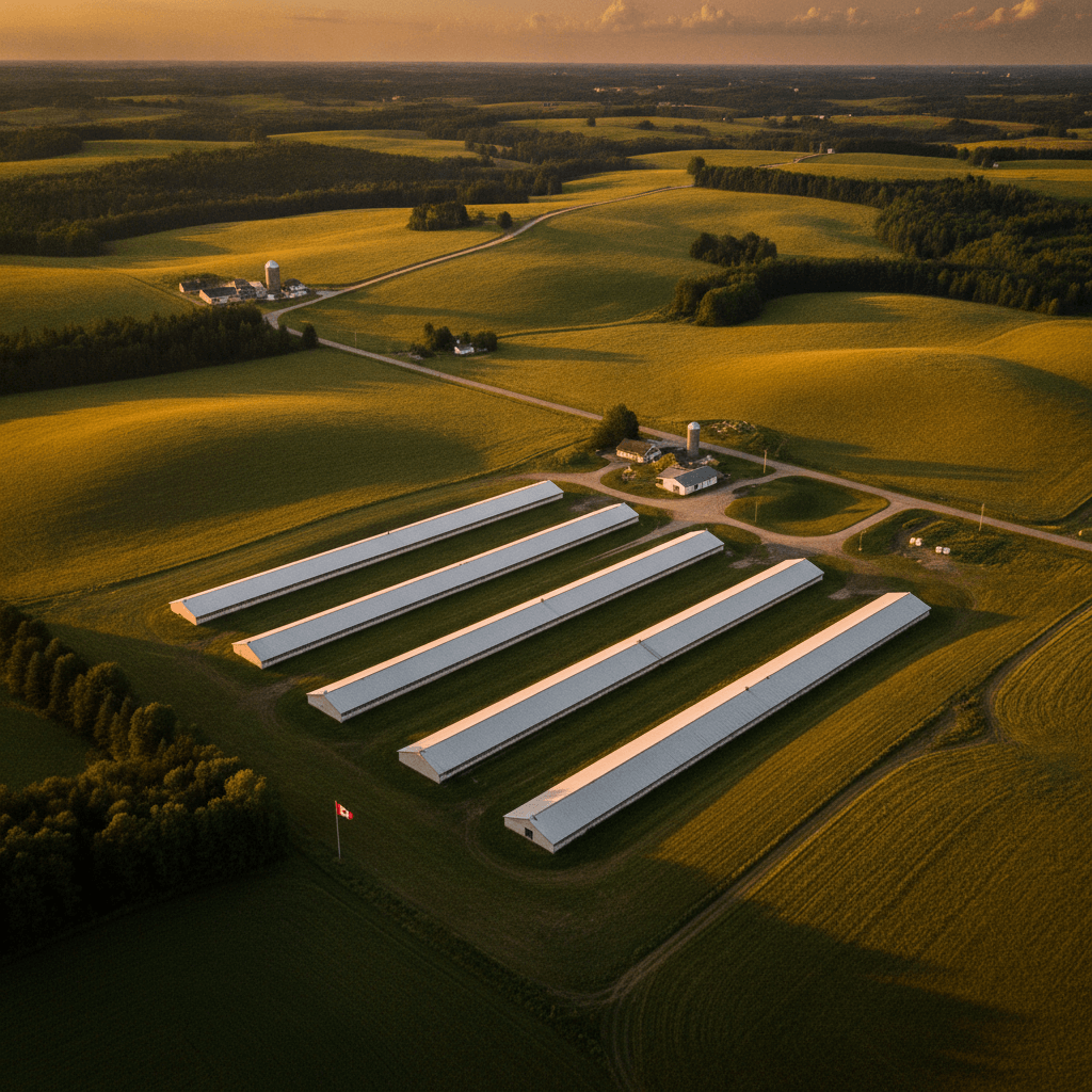 Maple Ridge Farm aerial view